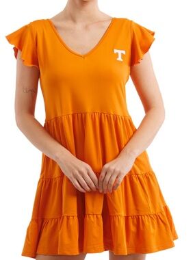 Smith & Quinn Tennessee Volunteers Tory Tiered Dress Orange XS